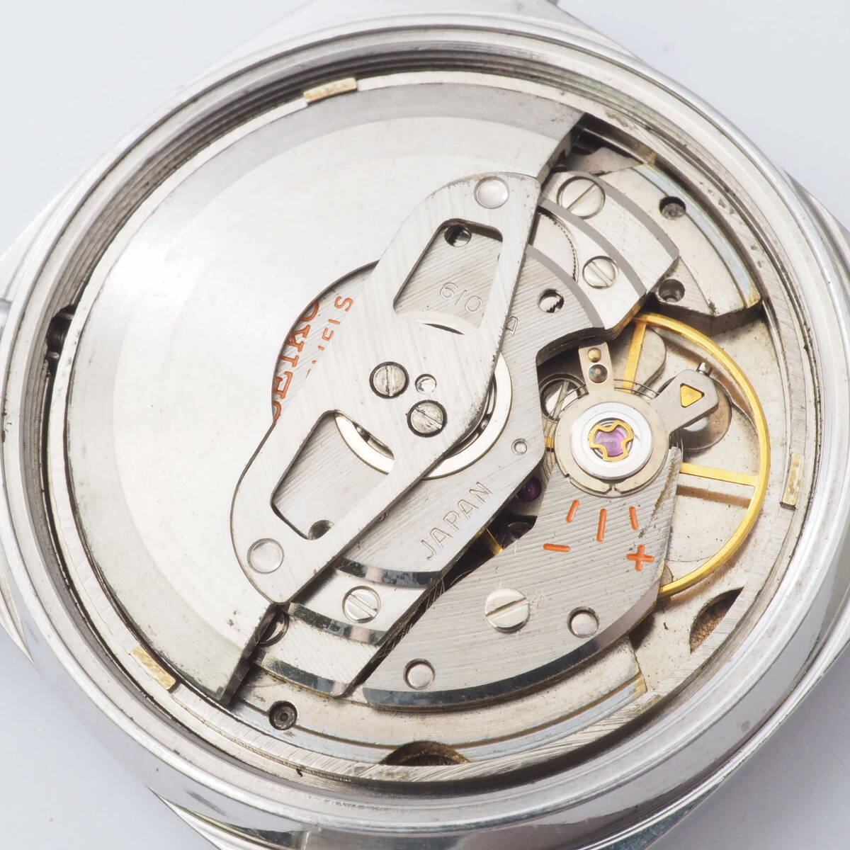 セイコー ファイブ デラックス 6106-7020 SEIKO 5 DX 25石 デイデイト SS 自動巻 シルバー メンズ 男性 腕時計 フェイスのみ[7N00984-AY2の画像7