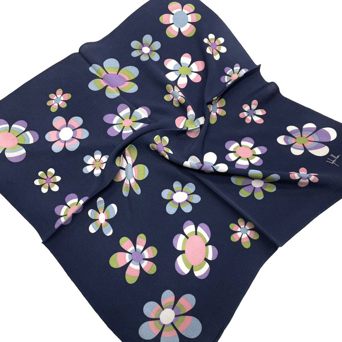  Sybilla furoshiki ..sybilla Sybilla .. furoshiki furoshiki crepe-de-chine Chile men 65cm 65 two width two width navy blue color navy blue navy 