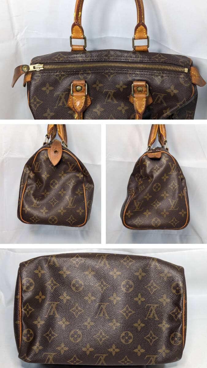 THR-459 LOUIS VUITTON ルイヴィトン モノグラム スピーディ25 M41528 ハンドバッグ ミニボストンの画像3