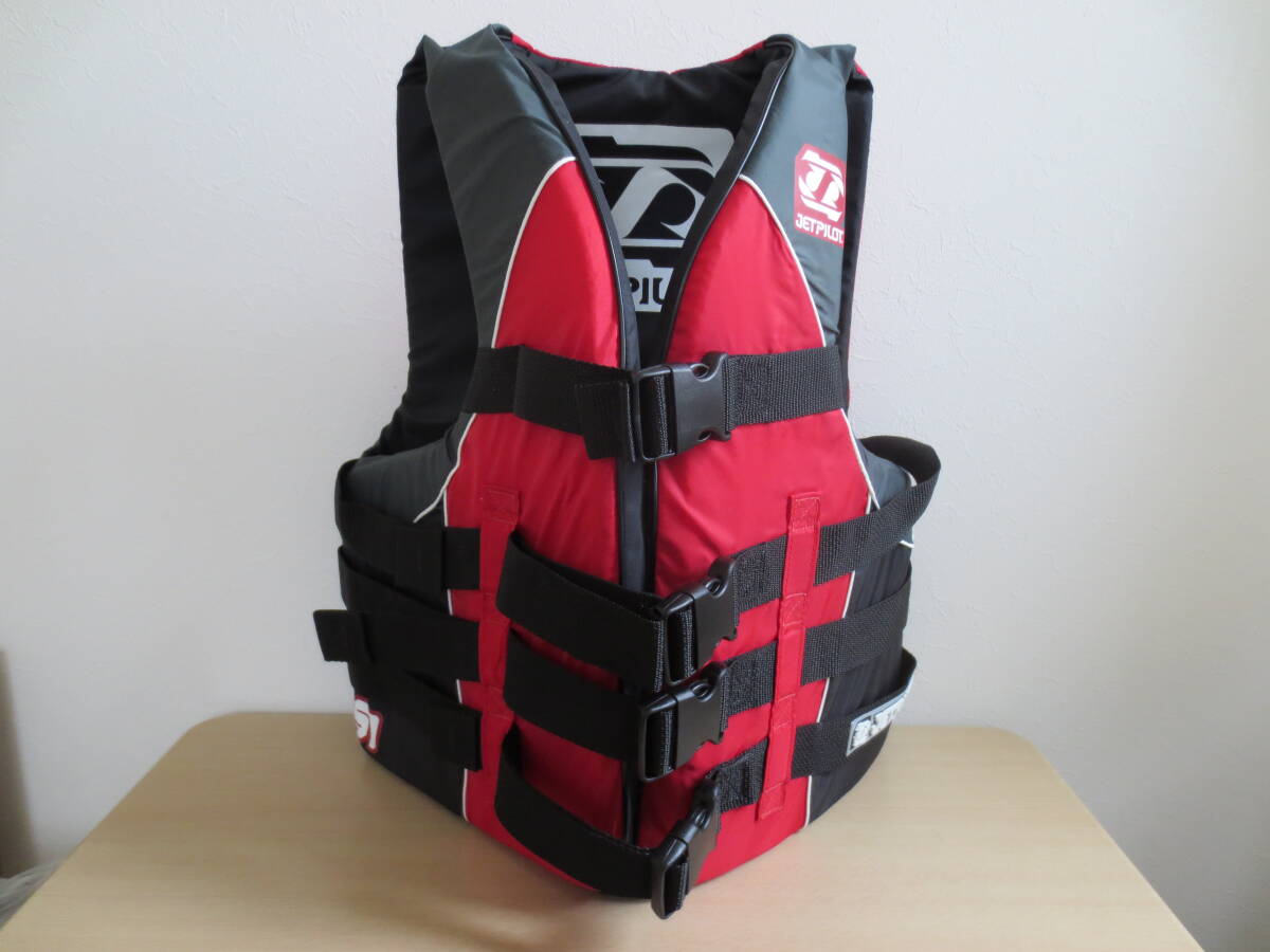 JETPILOT S1 NYLON VEST RED/CHARCOAL_画像1