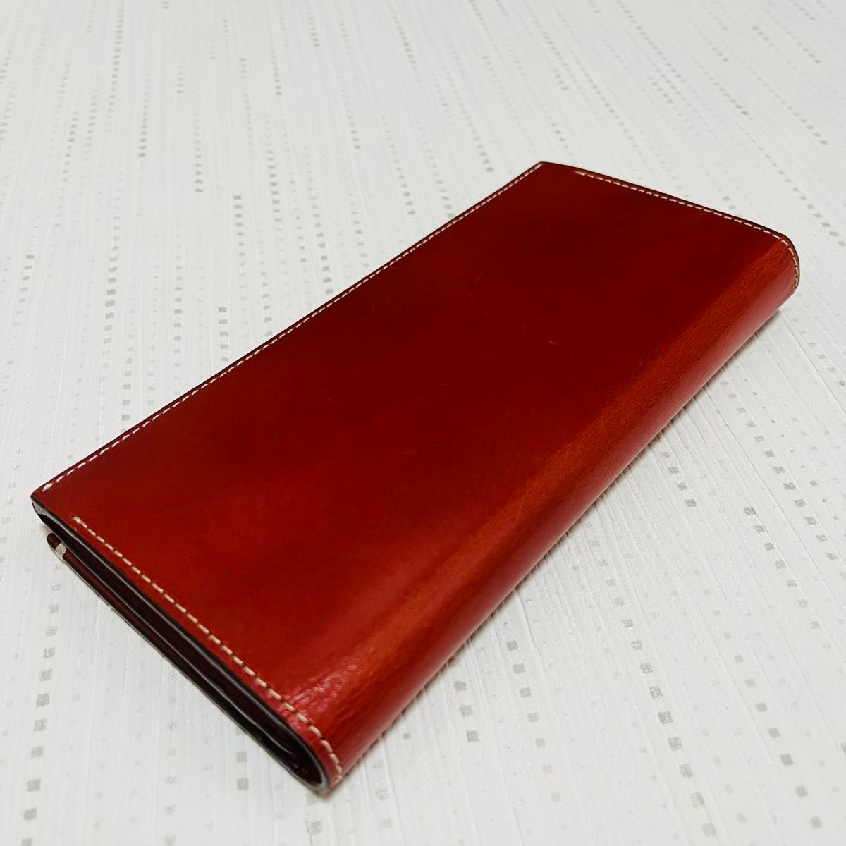 新品 ポールスミス かぶせ長財布 レンガ PSQ145 レザー 新品 ポールスミス かぶせ長財布 レンガ PSQ145 レザー