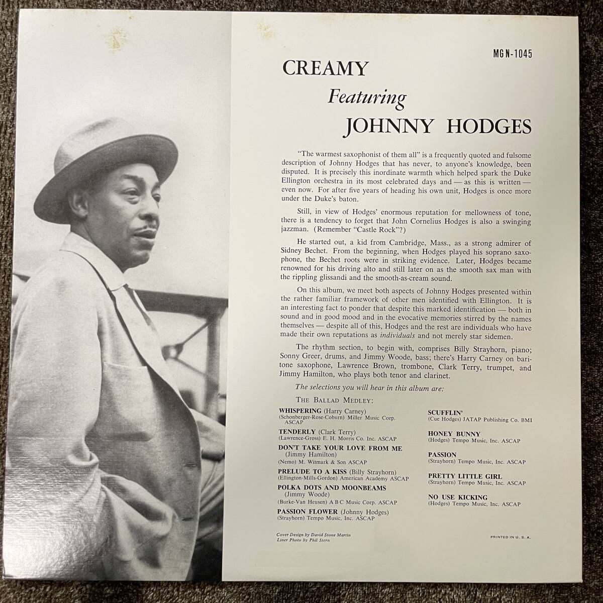 JOHNNY HODGES CREAMY / ジョニー・ホッジス　クリーミー 国内盤　ハーフ・スピード・カッティング_画像6