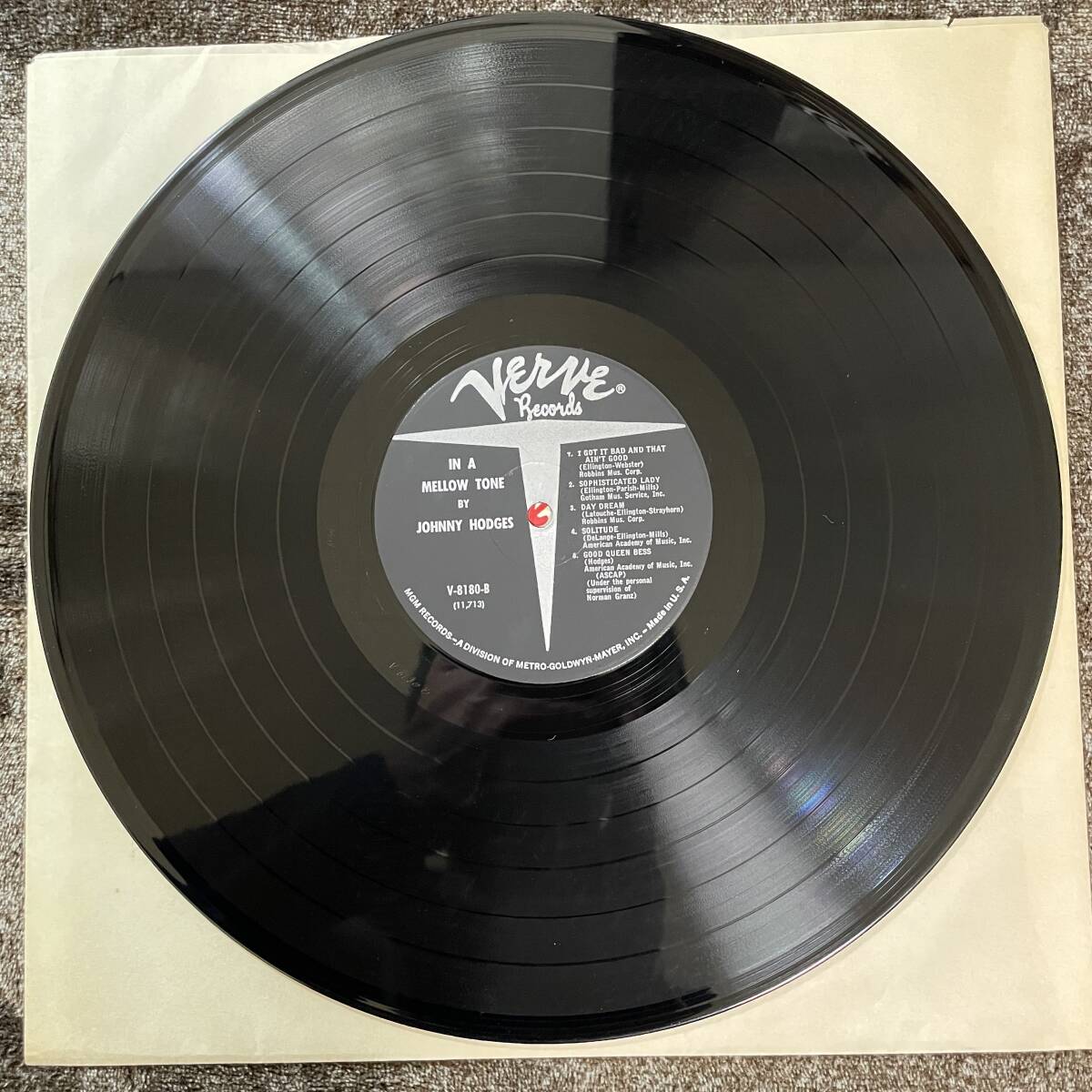 JOHNNY HODGES IN A MELLOW TONE / ジョニー・ホッジス イン・ア・メロウ・トーン U.S.盤の画像3