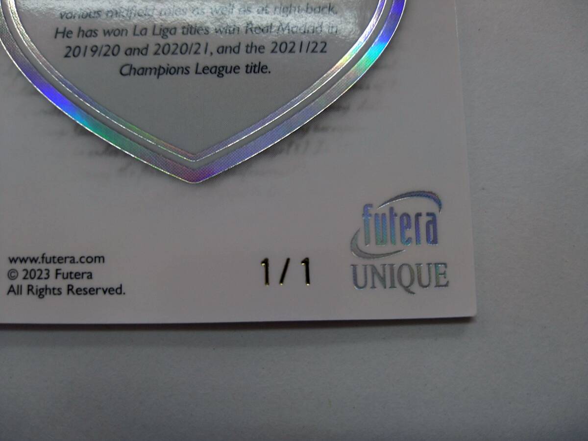 FUTERA 2023 UNIQUE HERITAGE HG058 FEDERICO VALVERDE RAINBOW PARALLEL 1/1 特価 フェデリコ バルベルデ 1of1 WORLD FOOTBALL SOCCERの画像3