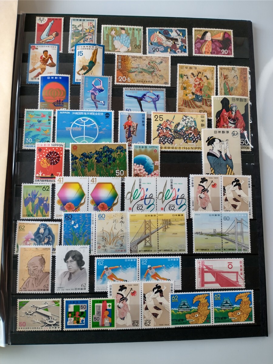 切手コレクションアルバム その7 体育大会 古典芸能 近代美術 記念切手の画像2