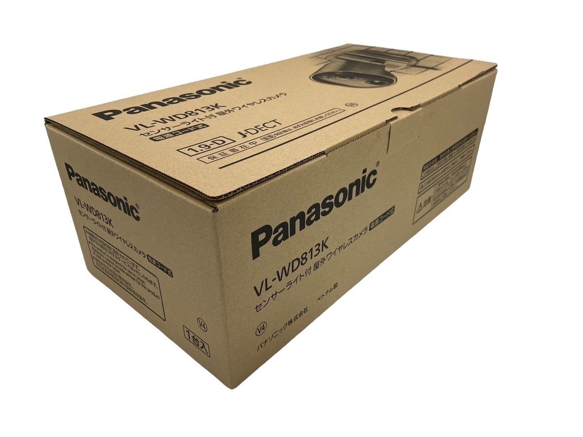 ■【未使用品】Panasonic センサーライト付屋外ワイヤレスカメラ VL-WD813 パナソニック 動作検知センサー 人感（熱）センサー 防犯_画像4