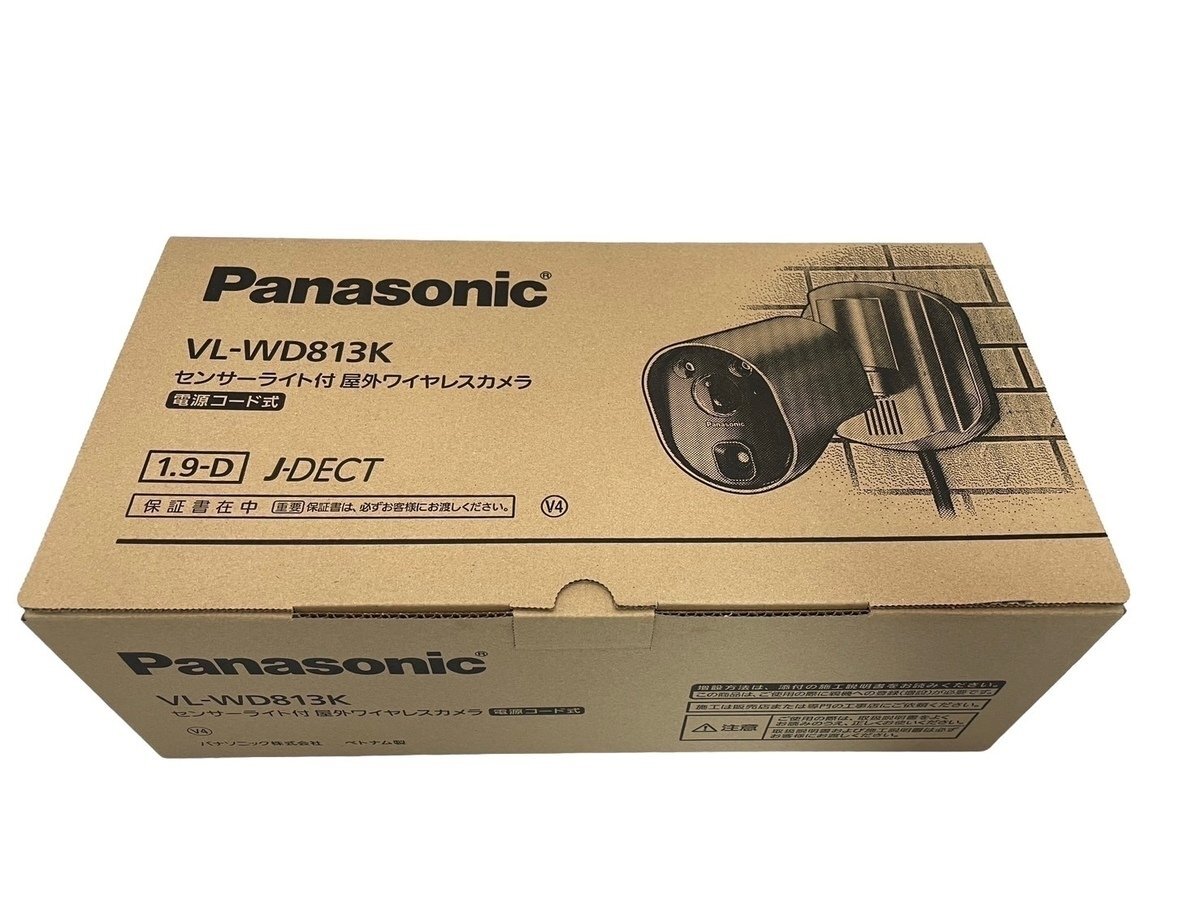 ■【未使用品】Panasonic センサーライト付屋外ワイヤレスカメラ VL-WD813 パナソニック 動作検知センサー 人感（熱）センサー 防犯_画像3