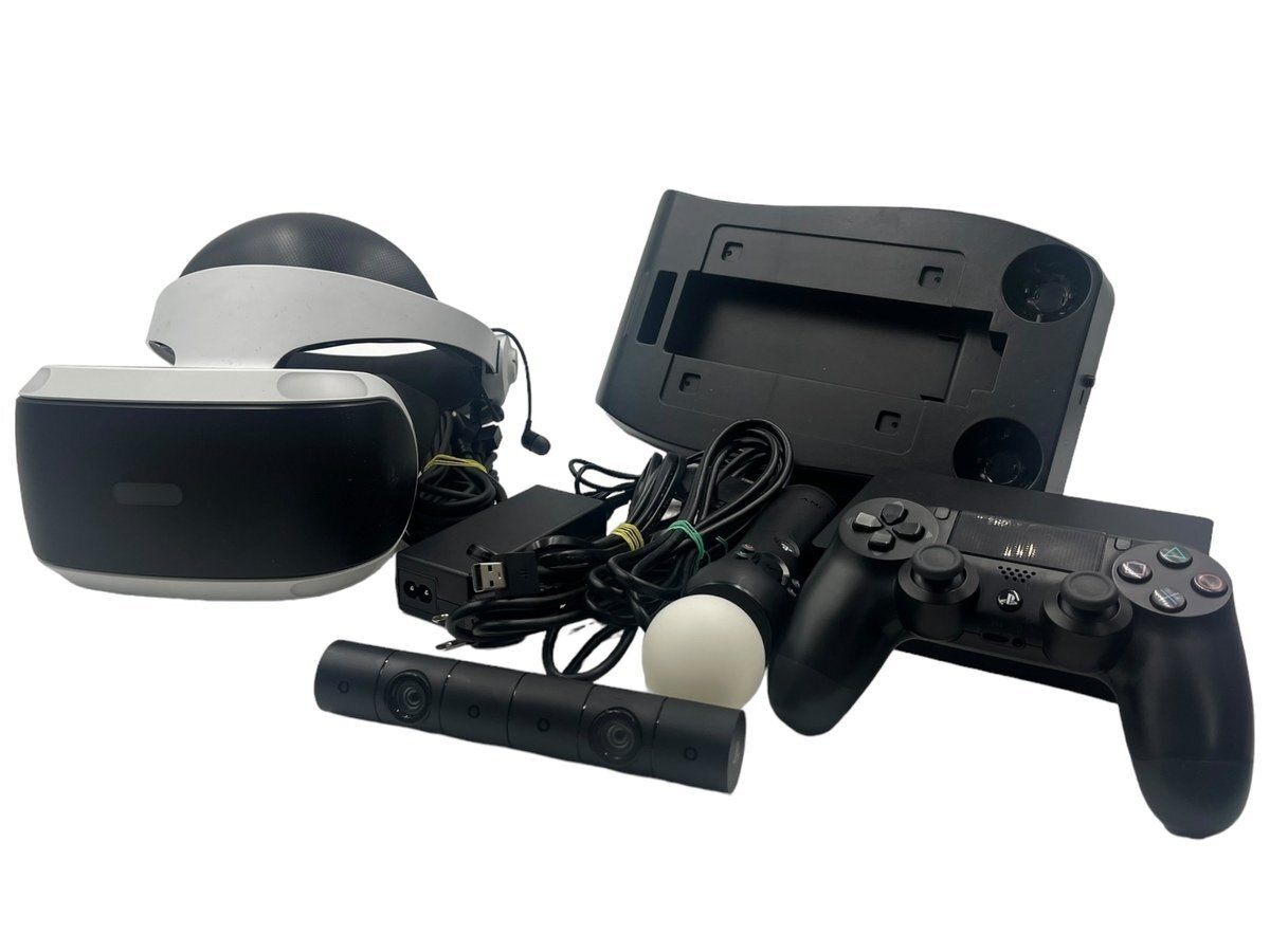 美品 SONY ソニー PlayStation VR HEADSET CUH-ZCT2J DualShock デュアルショック CECH-ZCM2J モーションコントローラー CUH-ZVR2 ゲームの画像1