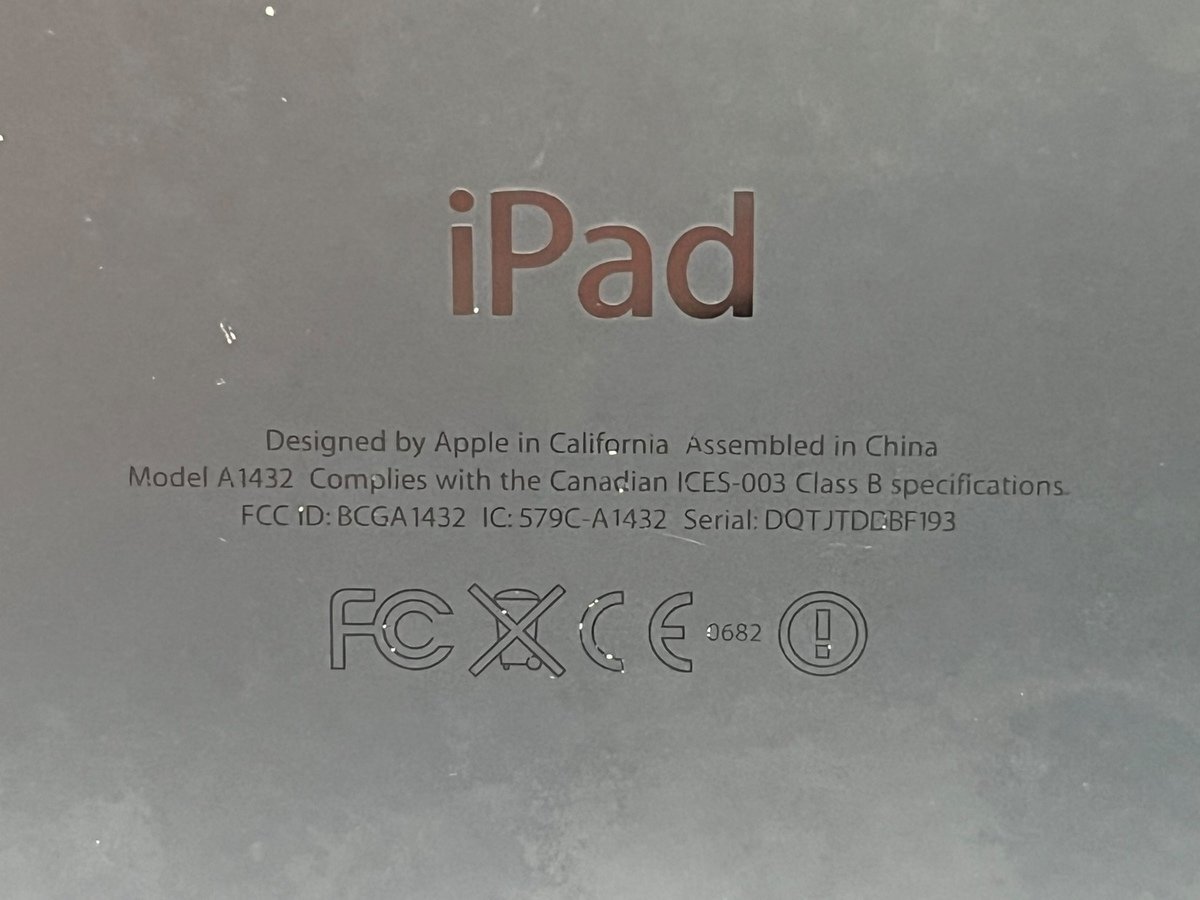1 スタ ～ Apple アップル iPad mini Wi-Fi アイパッド ミニ タブレット端末 本体 ブラック 部品取り 修理 A1432 2012年後半 ジャンク品の画像10