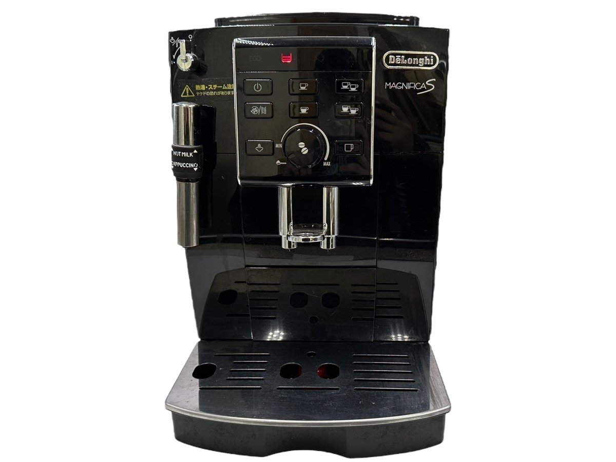 ◎【美品】Delonghi デロンギ マグニフィカS コンパクト全自動コーヒーマシン ECAM23120B ブラック 省スペース タンク1.8L エスプレッソ式の画像2