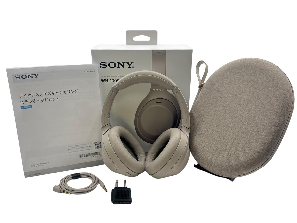 正式的 WH-1000XM4 ソニー SONY 美品 プラチナシルバー ヘッドフォン