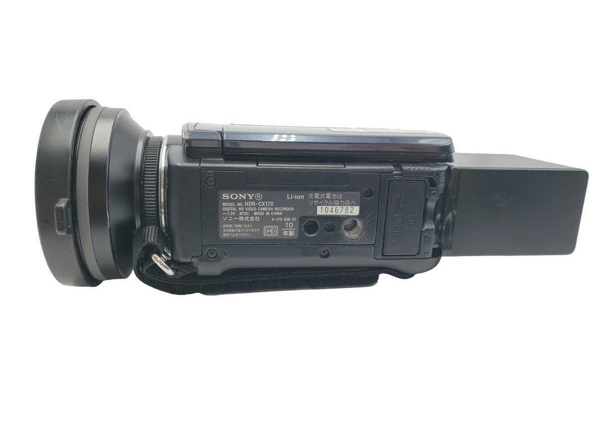 ◎【美品】SONY ソニー デジタルHD ビデオカメラ レコーダー HDR-CX170 ブラック ハンディカム CMOS 1/4型 動画撮影 フルハイビジョンの画像8