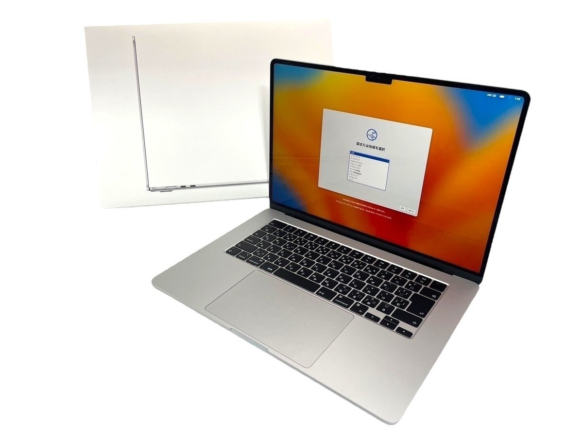 ■【極美品】Apple MacBook Air (15インチ, M2, 2023) メモリ8GB/512GB/充放電2回 2024年3月購入 MKQT3J/A マックブックエア アップル PCの画像1