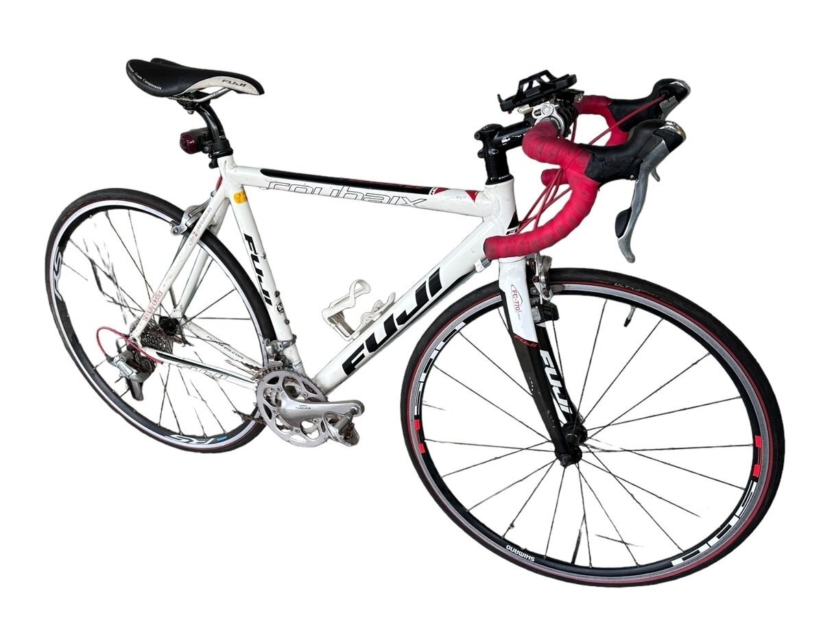 ◎【中古】FUJI フジ ROUBAIX FC-770 ロードバイク ルーベ 自転車 サイクリング ホワイト simply better タイヤshimano 店頭直接取引可能の画像1