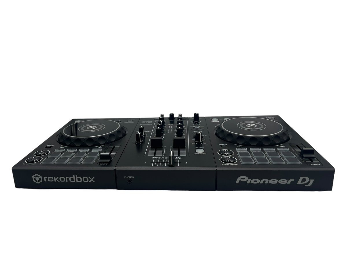 極美品 Pioneer DJ パイオニア DJコントローラー DJ機器 DDJ-400 2019年製 PA機器 音響機材 本体 オーディオ機器 器材 rekordbox対応の画像3