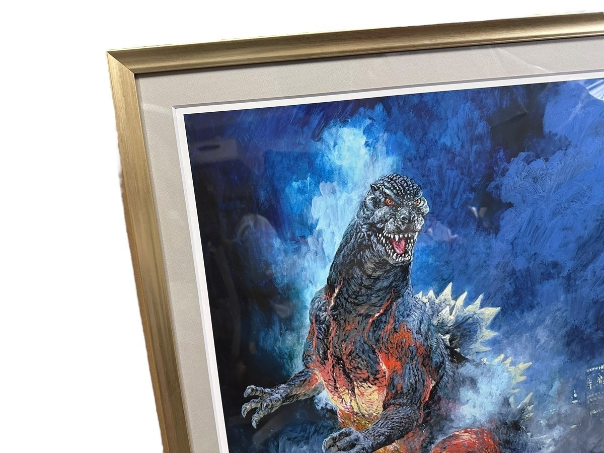 新品 未使用品 ファイナルゴジラ ジークレー ピエゾグラフ 複製原画 高荷義之 GODZILLA イラスト サイン入り コレクション 本体 インテリアの画像4