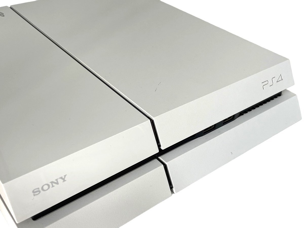 ■【美品】SONY PlayStation4 500GB CUH-1100A グレイシャーホワイト ソフト付 ソニー プレイステーション4 コントローラー付 動作品の画像6