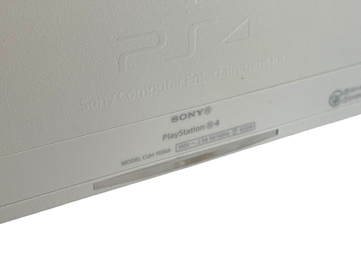 ■【美品】SONY PlayStation4 500GB CUH-1100A グレイシャーホワイト ソフト付 ソニー プレイステーション4 コントローラー付 動作品の画像5