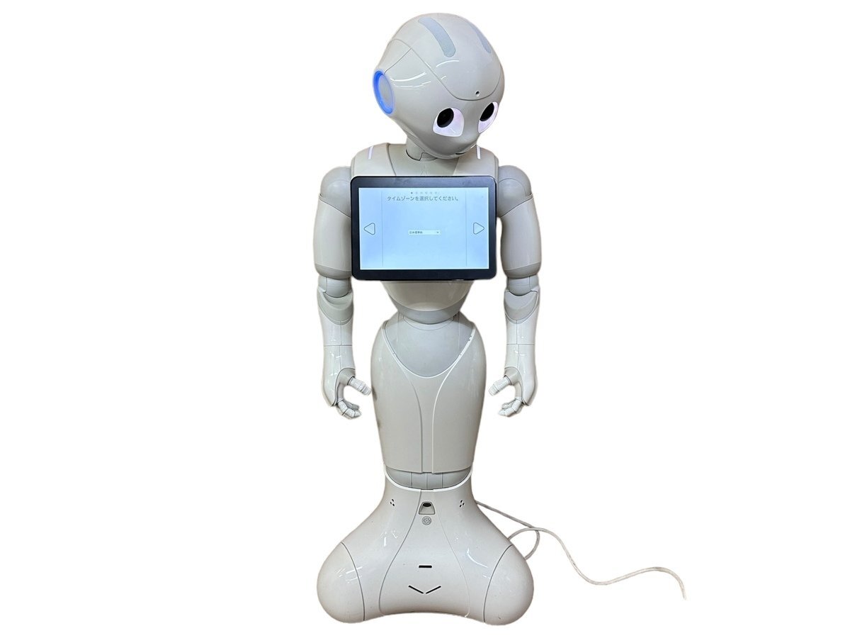 美品 Softbank ソフトバンク Pepper ペッパー ロボット 付属 外箱 充電器 説明書類 大容量バッテリー 人型ロボット 121cm 容量30.0Ah 795Whの画像2