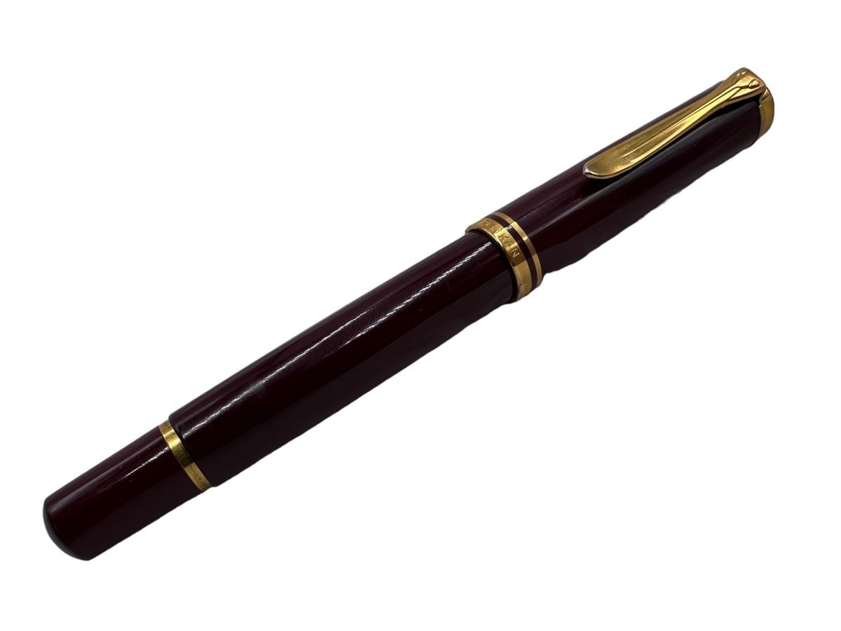 PELIKAN ペリカン 万年筆 ペン先 14C 14K 585 キャップスクリュータイプ 吸入式 文具 文房具 全長12.5cm 高級ペン 記念 誕生日 プレゼントの画像1