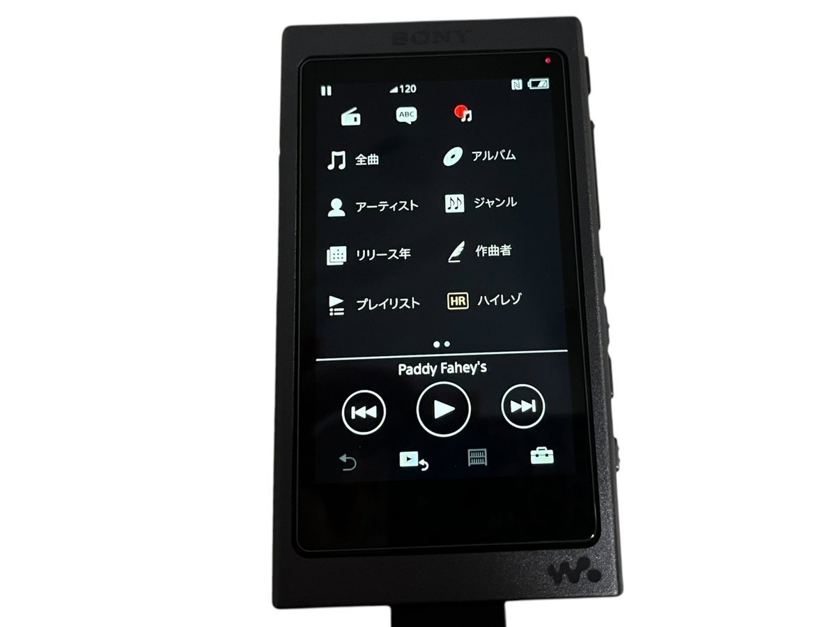 SONY ソニー WALKMAN ウォークマン NW-A35 チャコールブラック 本体 音楽 オーディオ機器 デジタルオーディオプレーヤー 16GB 高性能の画像2