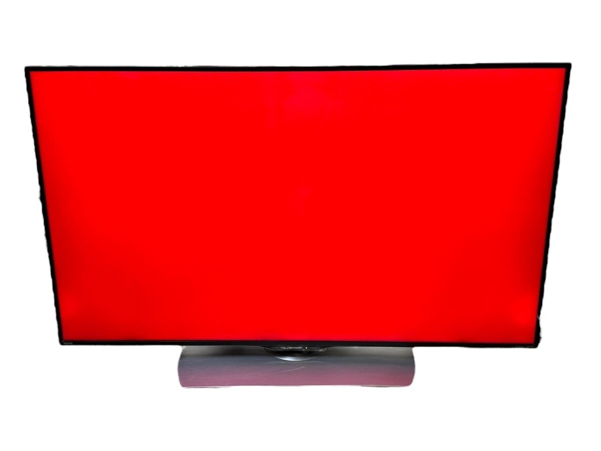 極美品 SHARP シャープ AQUOS アクオス LC-50U40 4K対応液晶テレビ 2017年製 50V型ワイド 109.6×61.6/125.7 ディスプレイ 付属品 リモコンの画像6