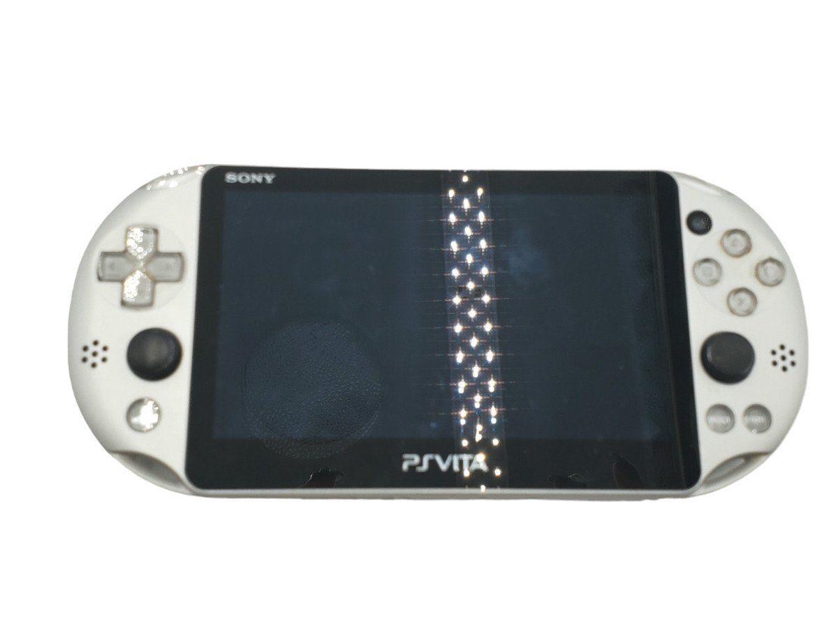 ◎【美品】SONY ソニー PlayStation Vita プレイステーション ヴィータ PCH-2000 ZA25 シルバー ゲーム機 1GB 本体 元箱 説明書付きの画像3
