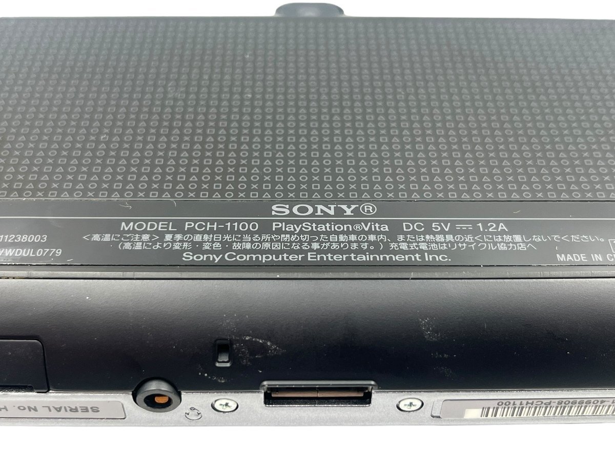 SONY ソニー VITA PCH-1100 クリスタルブラック PlayStation Vita プレイステーション ヴィータ 3G/Wi-Fiモデル 本体 ゲーム機 PS Vitaの画像6