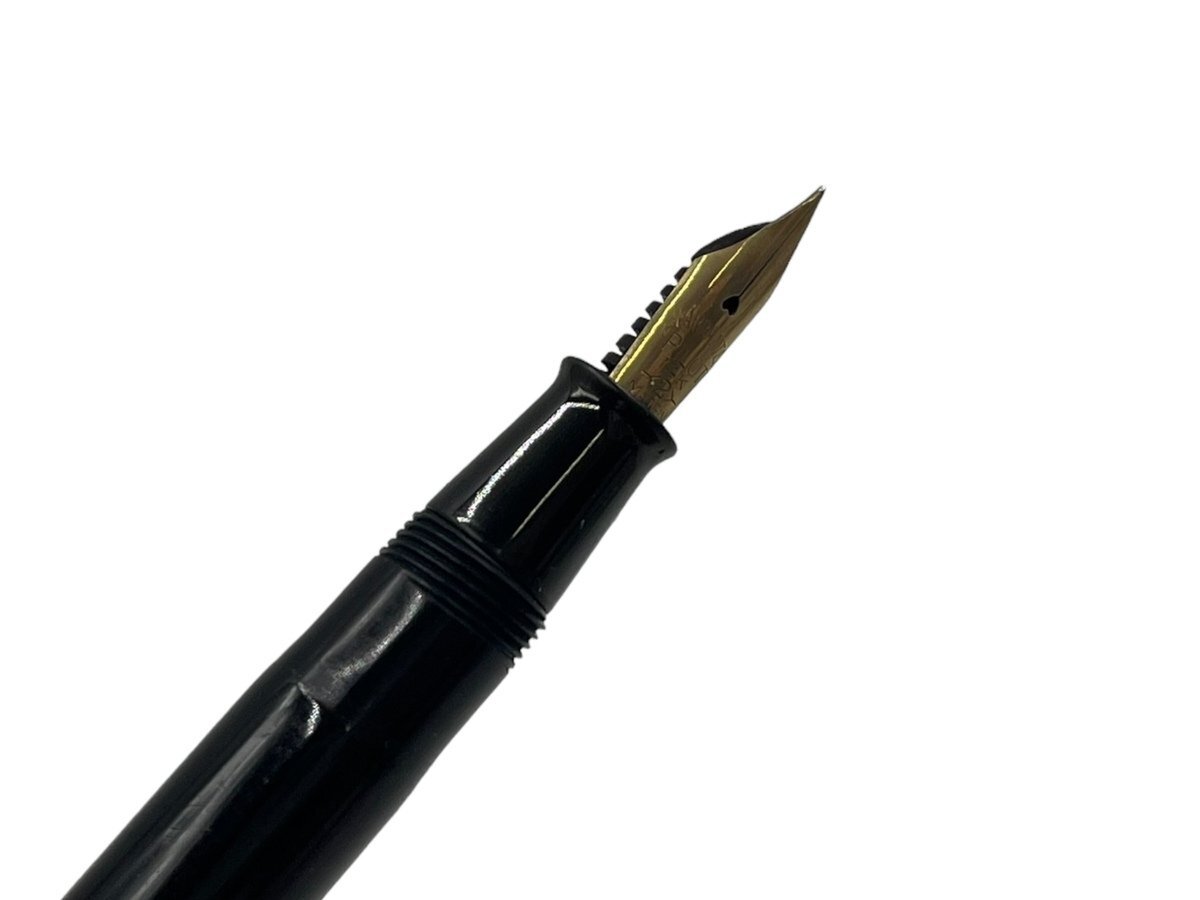 PILOT パイロット 万年筆 ペン先 WARRANTED PILOT 14K 585 2 POINTED HARDEST 吸入式 文房具 筆記用具 高級感 ブラック 本体の画像6