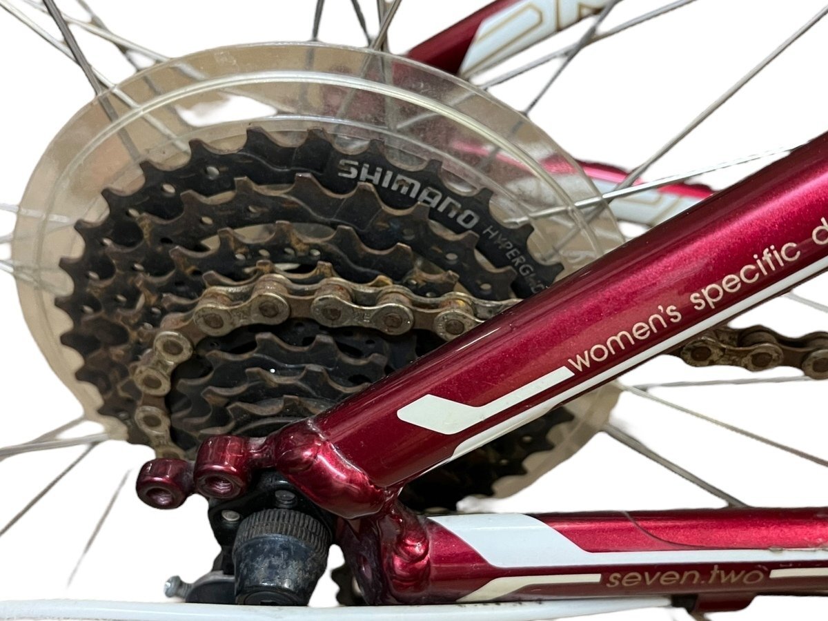 TREK トレック seven.two FX7.2 クロスバイク レッド 自転車 車体 本体 サイクリング 普段使い 通勤 通学 赤色 高品質 店頭引取可_画像6