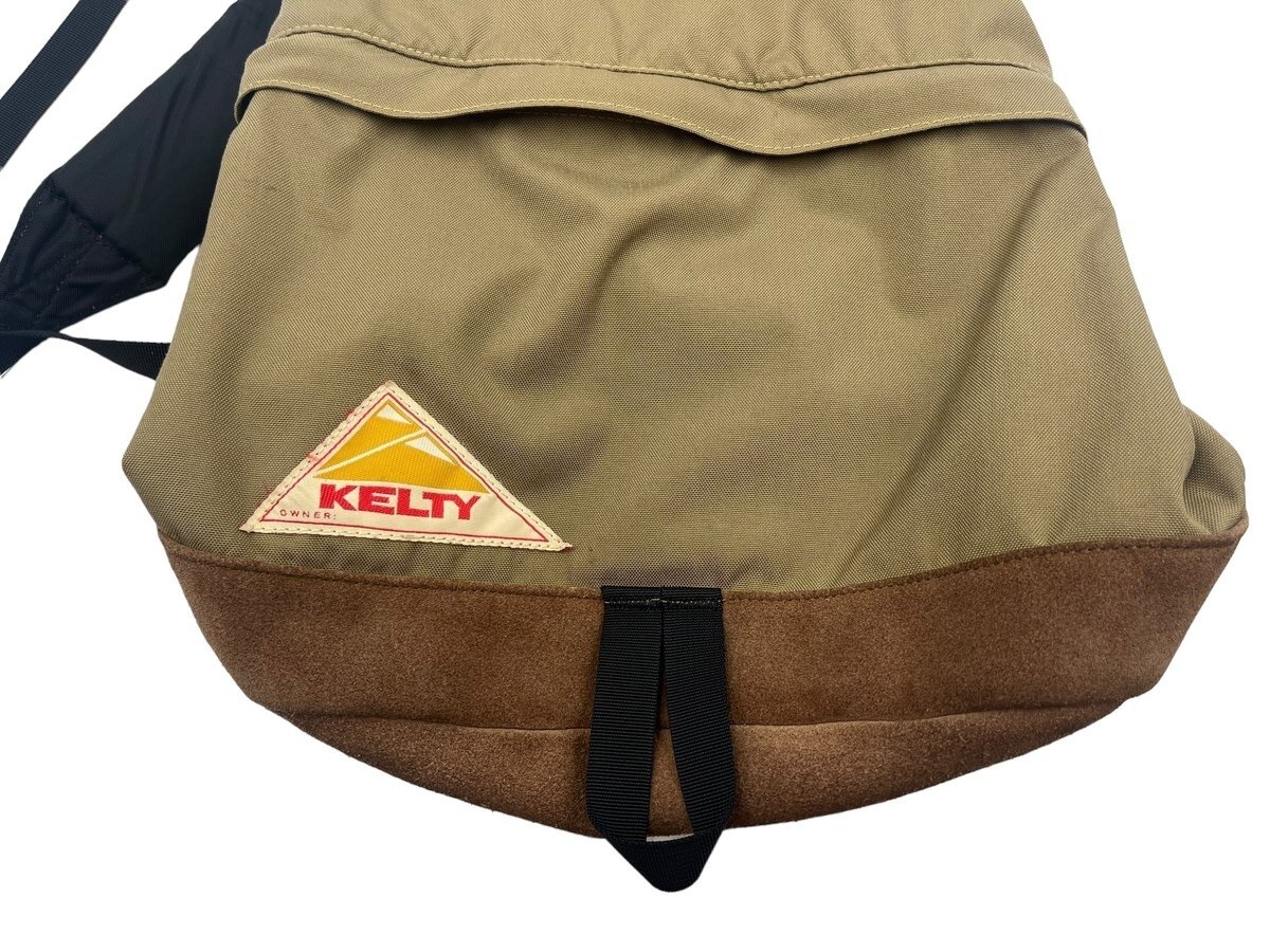 美品 KELTY ケルティー リュックサック ユニセックス ベージュ メンズ レディース 鞄 カバン 大容量 ファッション 男女兼用 デイパック_画像4