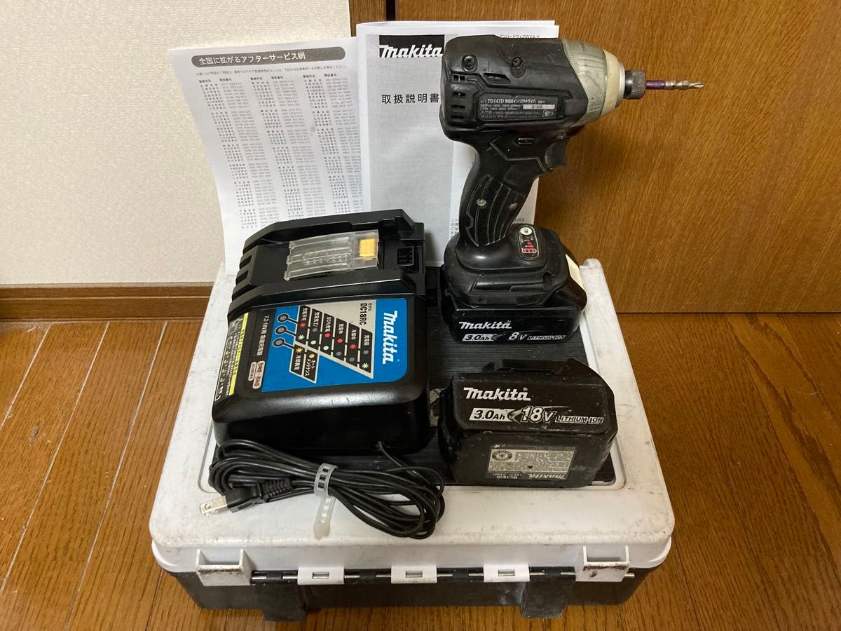 マキタ makita 充電式 インパクトドライバー　TD147完動中古品