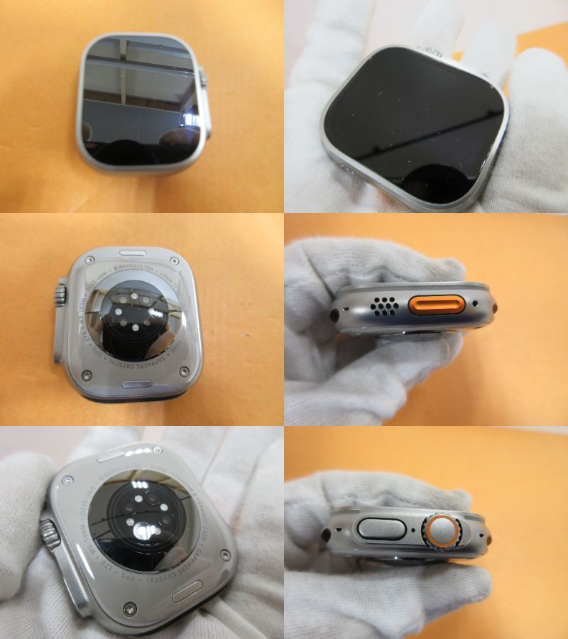 179)未使用に近い Apple Watch アップル ウォッチ Ultra 2 GPS+Cellular 49mm MRF63J/A チタニウムケース ブルー/ブラックトレイルループ の画像8