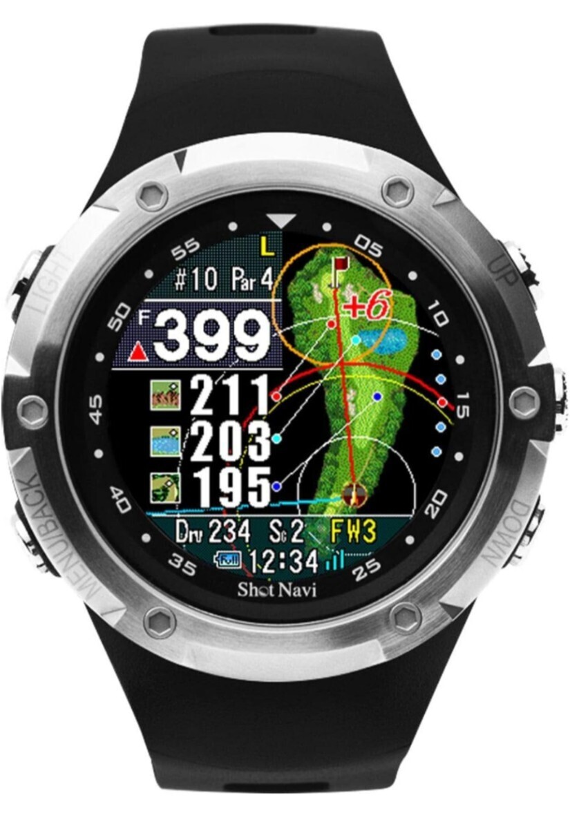 ★未使用品★ショットナビ エボルブ shotNavi Evolve ゴルフGPSナビ 腕時計 ブラックカラー GOLFWatchの画像1