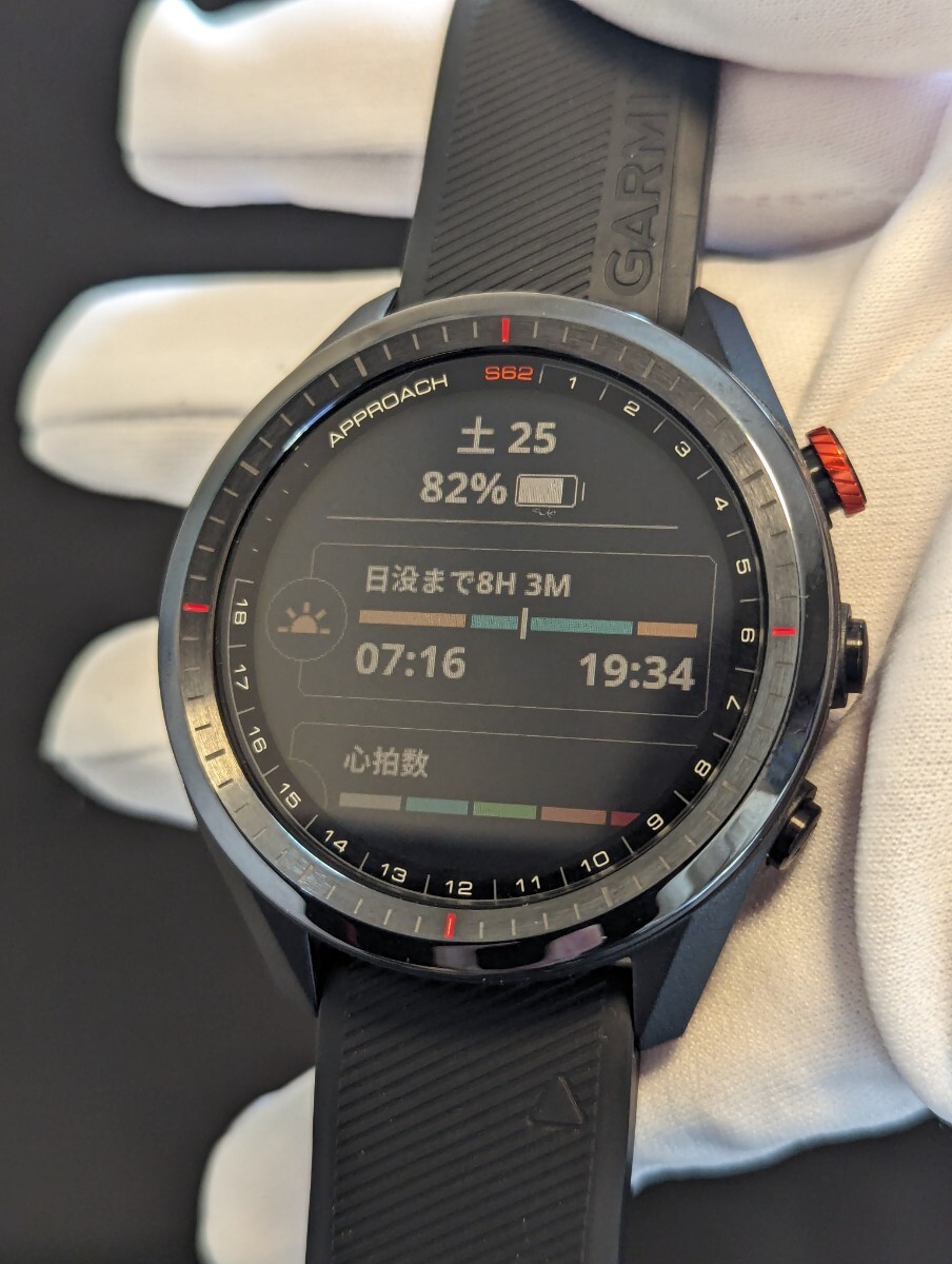 ★新品★GARMIN(ガーミン) ゴルフナビ GPS Approach S62 ホワイト/ブラック Android/iOS対応　ゴルフGPSナビ　腕時計_画像3