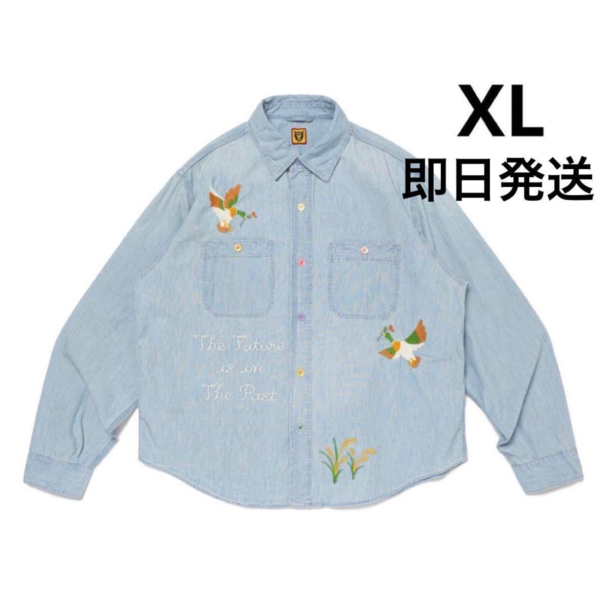 HUMAN MADE Chambray Work Shirt "Indigo" XLサイズ ヒューマンメイド 