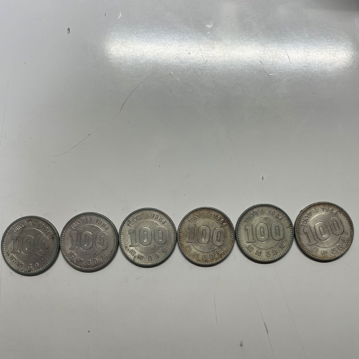 1964年東京オリンピック記念100円銀貨6枚
