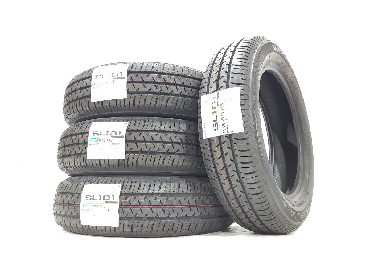 【 未走行品 2023年製 】 155/65R14 2023年 7～25週 SEIBERLING SL101 4本セット価格の画像1