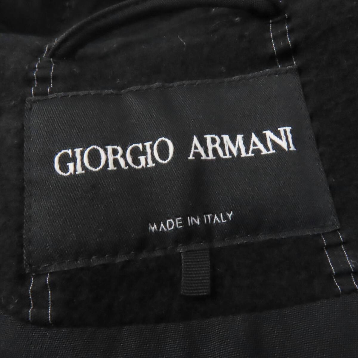  прекрасный товар *GIORGIO ARMANIjoru geo Armani 2020 год производства кашемир шелк .A линия пальто черный 40 стандартный товар женский 