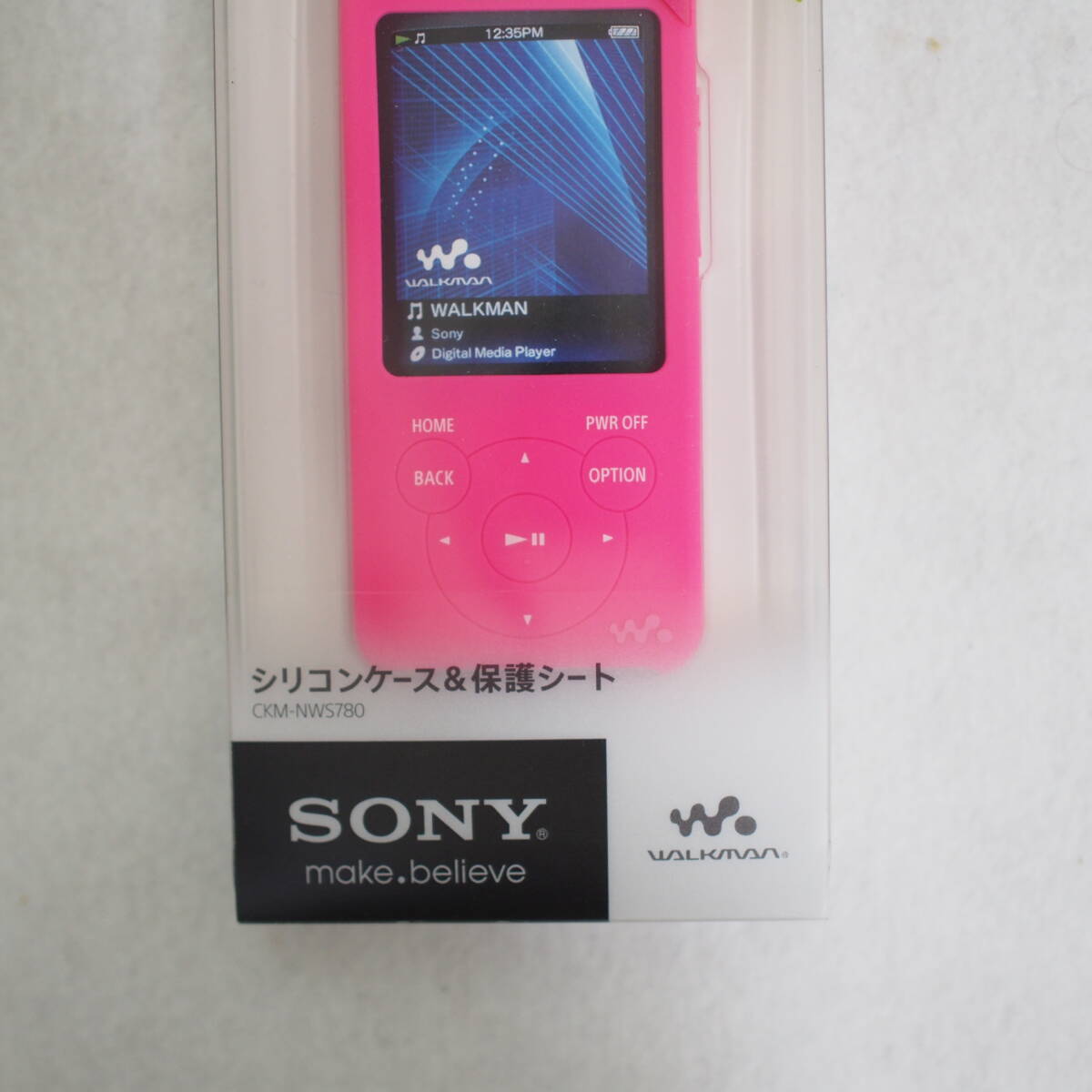 SONY 純正 ソニー シリコンケース 保護シート ビビットピンク VIivid Pink CKM-NWS780 PM/S NW-S780K/E NW-E0080 K 管理番号475-5-2の画像5
