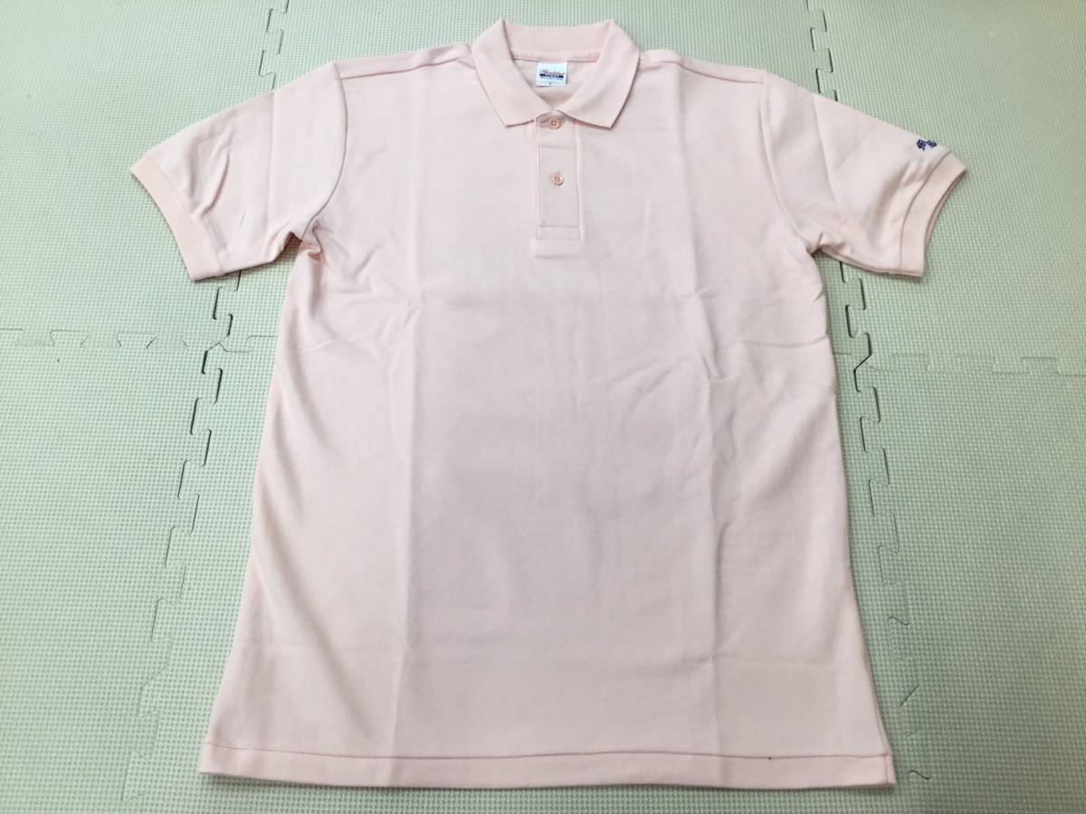 MSL-110C new goods [ Saitama prefecture . warehouse . star castle high school ] old type polo-shirt L/ short sleeves / pink /Printstar/pique/ man . high school student / woman high school student / uniform / man and woman use 