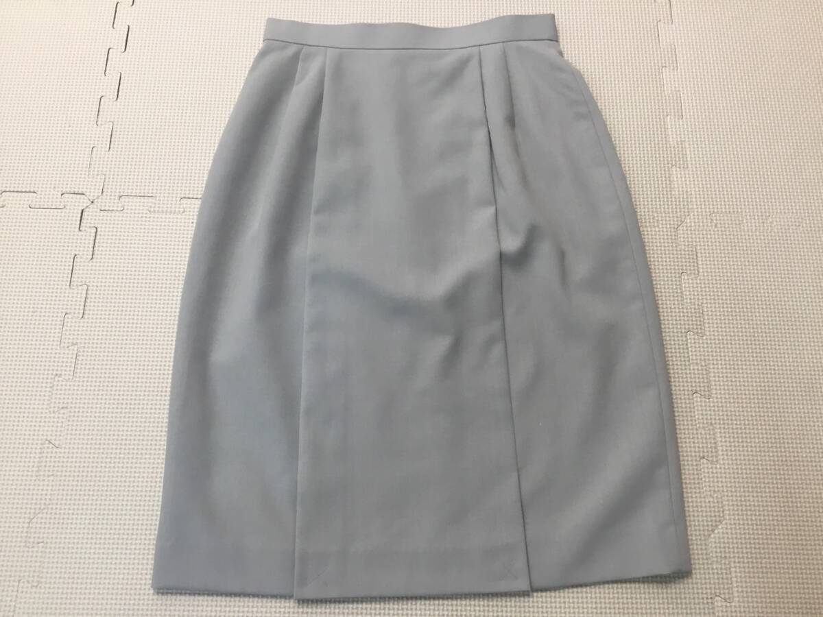 657BS-409H new goods [HINUCK] office wear front tuck skirt size 9 number 5 sheets / gray series ( same one commodity )/ high nak/ office work clothes /OL/ acceptance / uniform 