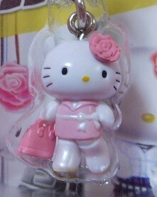 * редкость *2006*NANA сотрудничество Komatsu .. VERSION Hello Kitty застежка-молния эмблема * netsuke 