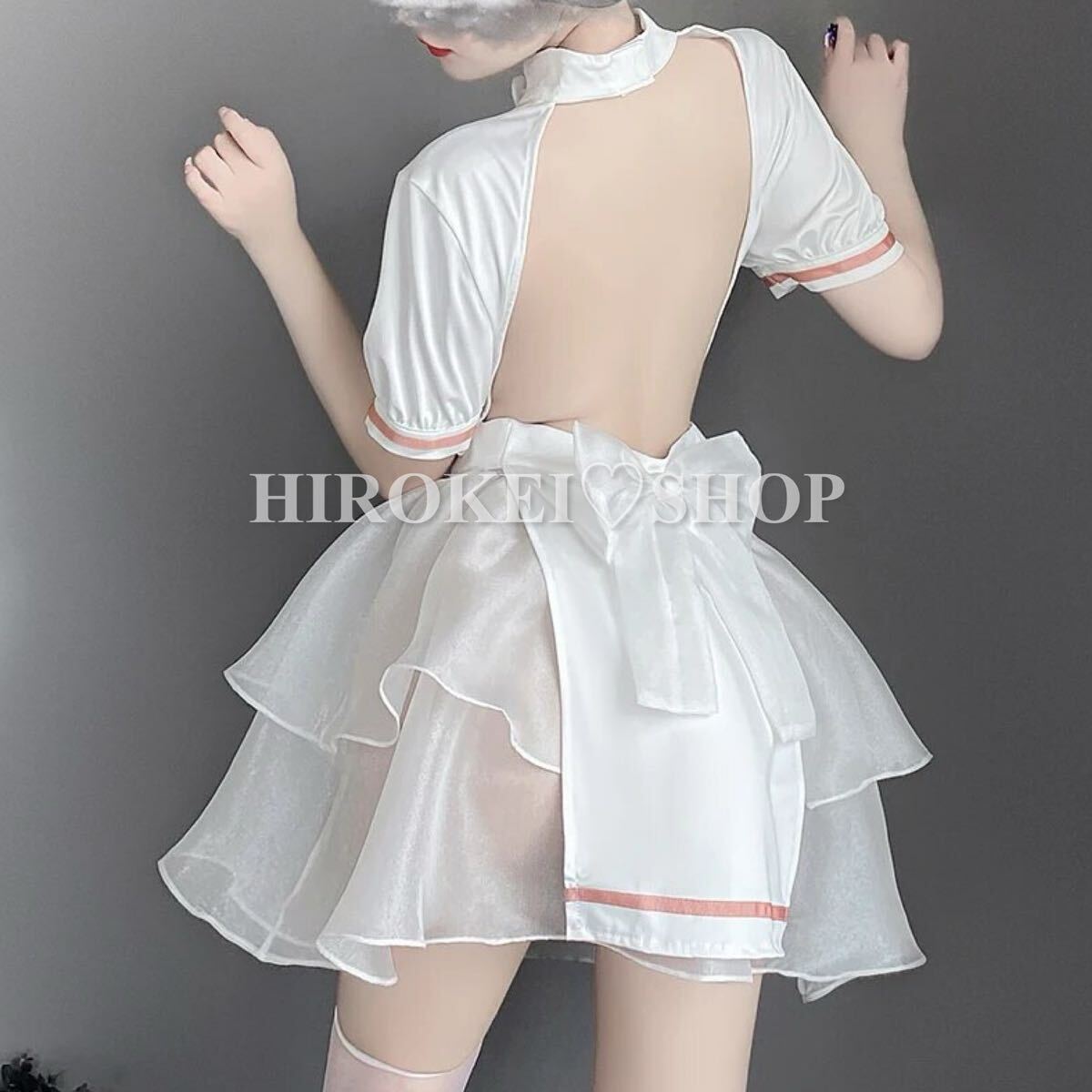  sexy cosplay nurse white pretty chu-ru soft costume play clothes One-piece 