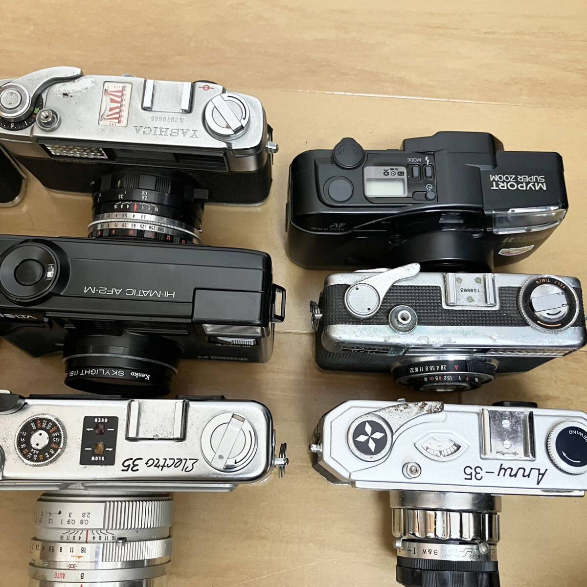 コンパクトフィルムカメラ まとめ ジャンク 動作未確認 yashica minolta フジフィルム RICOH等の画像7