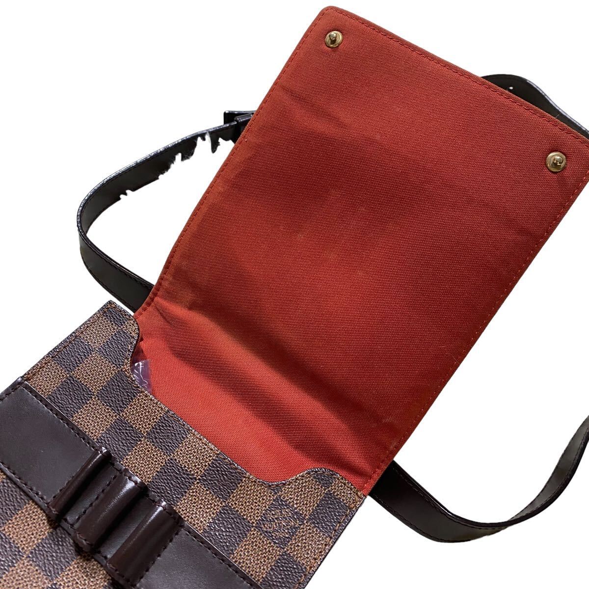 ★【美品】 LOUIS VUITTON ルイヴィトン ショルダーバッグ ダミエ ポートベローPM エベヌ 斜め掛け ポシェット N45271 メンズ レディース★_画像5