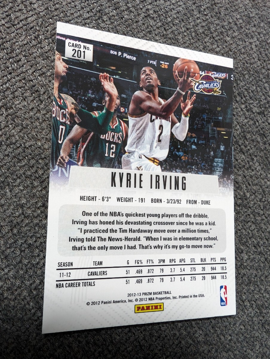 Kyrie Irving 初代 Panini Prizm Rookie Card RCの画像7