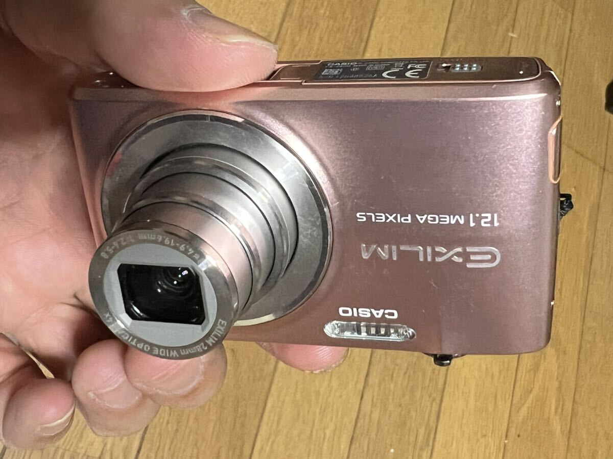 カシオ CASIO デジタルカメラ EX-Z400 ピンク バッテリー＋SD カード2GB 付き 動作品(FB-NH6)の画像3