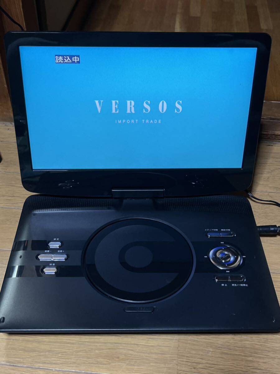 VERSOS ベルソス 12.5インチ DVDプレーヤー GR-S125T ポータブルDVDプレーヤー 動作品_画像4