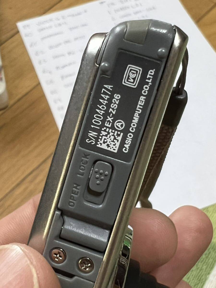 カシオCASIO デジタルカメラ EX-ZS26 動作品　sdカード8GB 付き　(FB-DHT2)_画像6